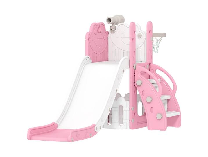Aiyaplay Kinderrutsche Hdpe Rosa, Kunststoff, 70x86x178 cm, unisex, Freizeit & Co, Gartenspielzeug, Kinderrutschen