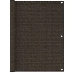 vidaXL Balkon-Sichtschutz Braun 120x600 cm HDPE