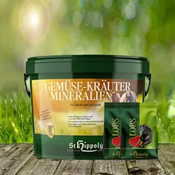 St. Hippolyt Gemüse-Kräuter-Mineralien 10 kg + St. Hippolyt Lobs Belohnungswürfel 2 x 1 kg geschenkt