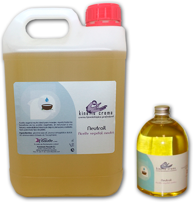 Óleo de Massagem Neutro (garrafa de 5 litros) + 1 Bote de Óleo de Massagem Neutro 500 ml de PRESENTE