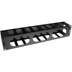 ACT FA2073 Rack Zubehör Kabelmanagementtafel, Serverschrank Zubehör, Schwarz