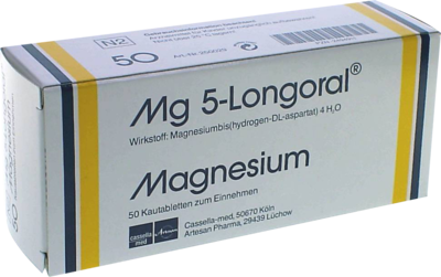 DROSSAPHARM GmbH MG 5 LONGORAL Kautabletten 50 St 02494911