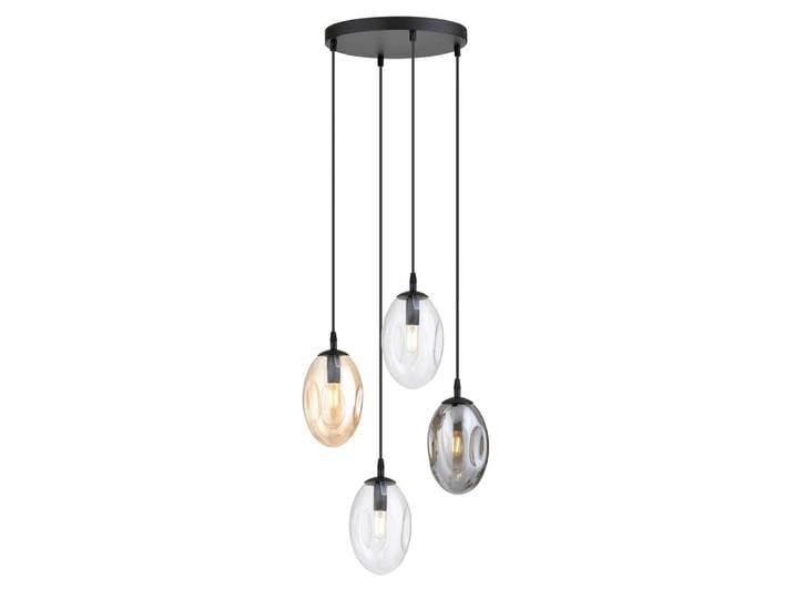 Suspension de style moderne avec 4 sphères multicolores