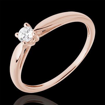 Edenly Zarter SolitÃ¤r in RosÃ©gold