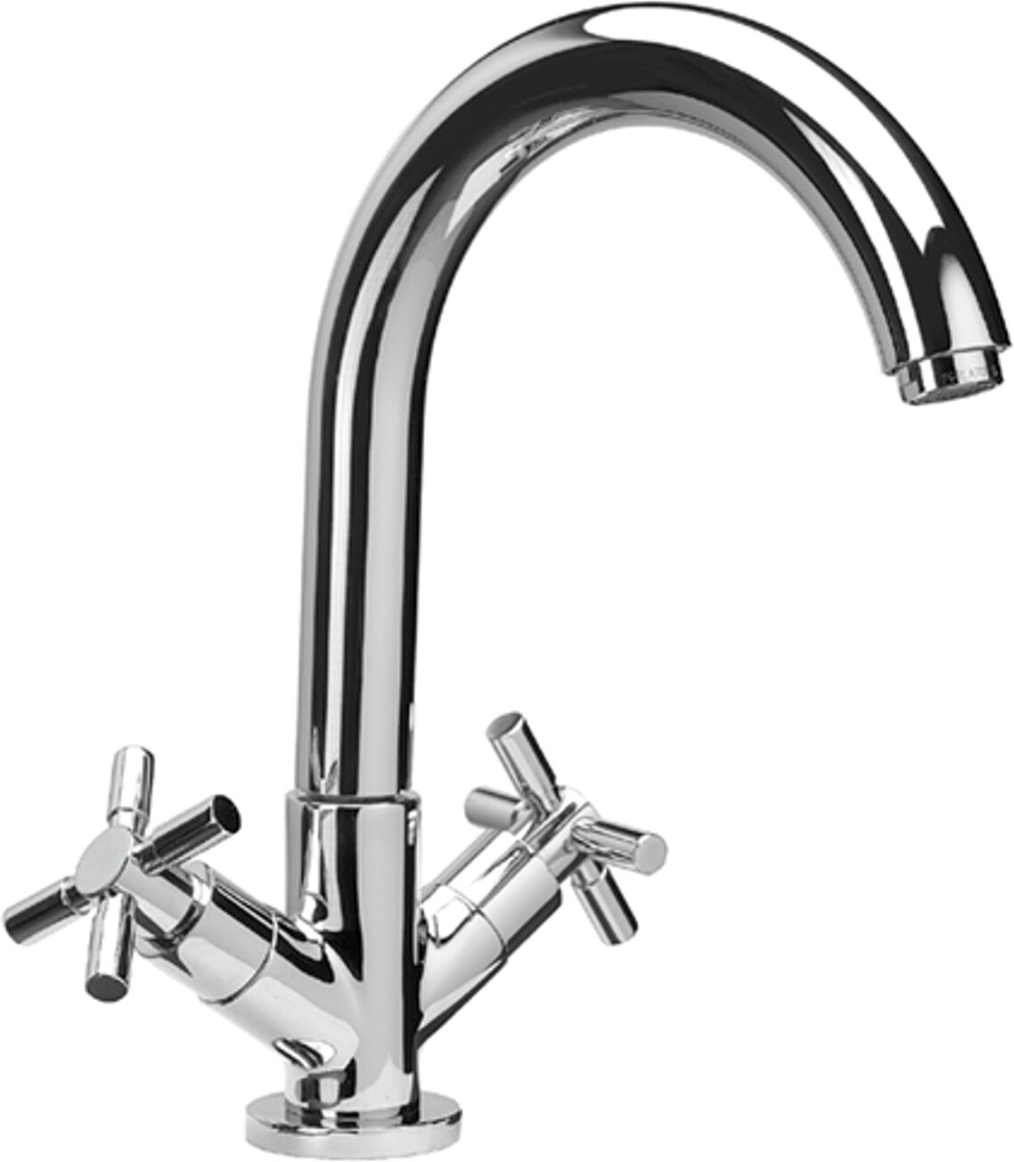 Herzbach Stilo mélangeur de cuisine 14955000101 chromé, saillie 210 mm