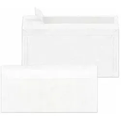 Mailmedia, Briefumschlag, Briefumschlag DIN lang, weiá-transparent (110 x 220 mm, 500x)