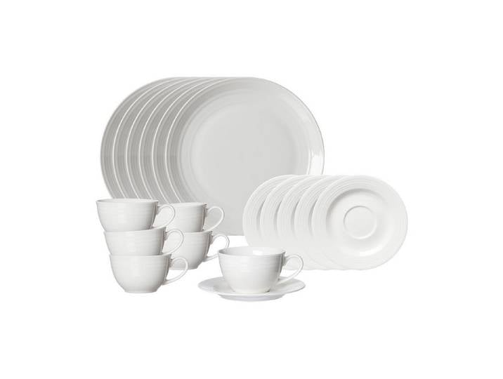 Ritzenhoff & Breker Kaffeeservice Levi Kaffeeservice 18-tlg. (18-tlg), 6 Personen, Porzellan