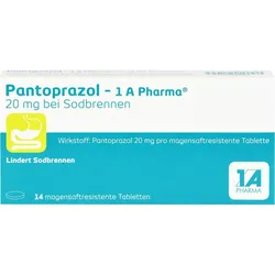Pantoprazol-1A Pharma 20mg bei Sodbrennen 14 ST