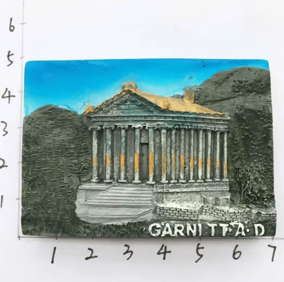 Inspire Curations Baku 3D Resin Fridge Magnet Souvenir Azerbaijan Travel Keepsake Collection garni Temple