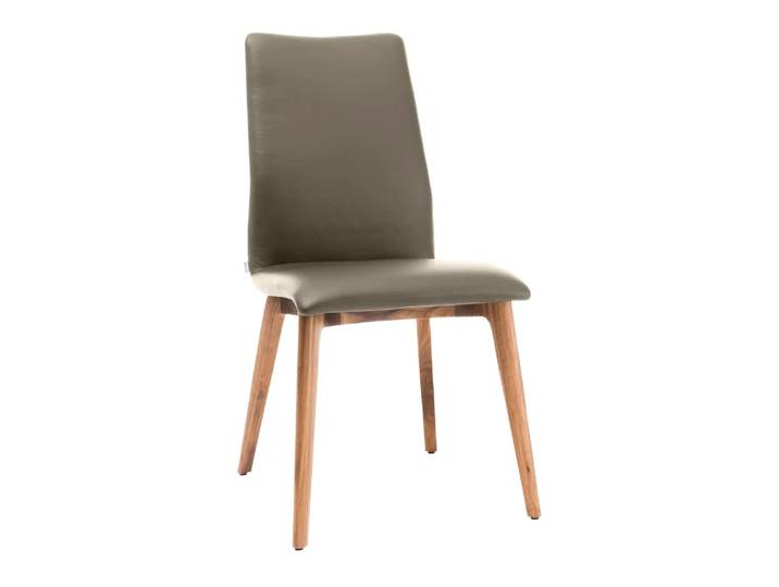 Stuhl Leni, Willisau, idea, taupe, Leder