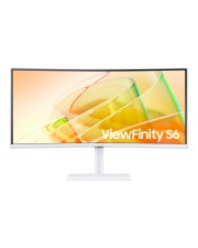 Samsung ViewFinity S6 S34C650TAU S65TC Series LED-Monitor Curved 86,4 cm 34" 3440 x 1440 UWQHD @ 100 Hz VA 350 cd/m² 3000:1 HDR10 5 ms 2x Thunderbolt 4 HDMI DisplayPort Lautsprecher Warm White (LS34C650TAUXEN)