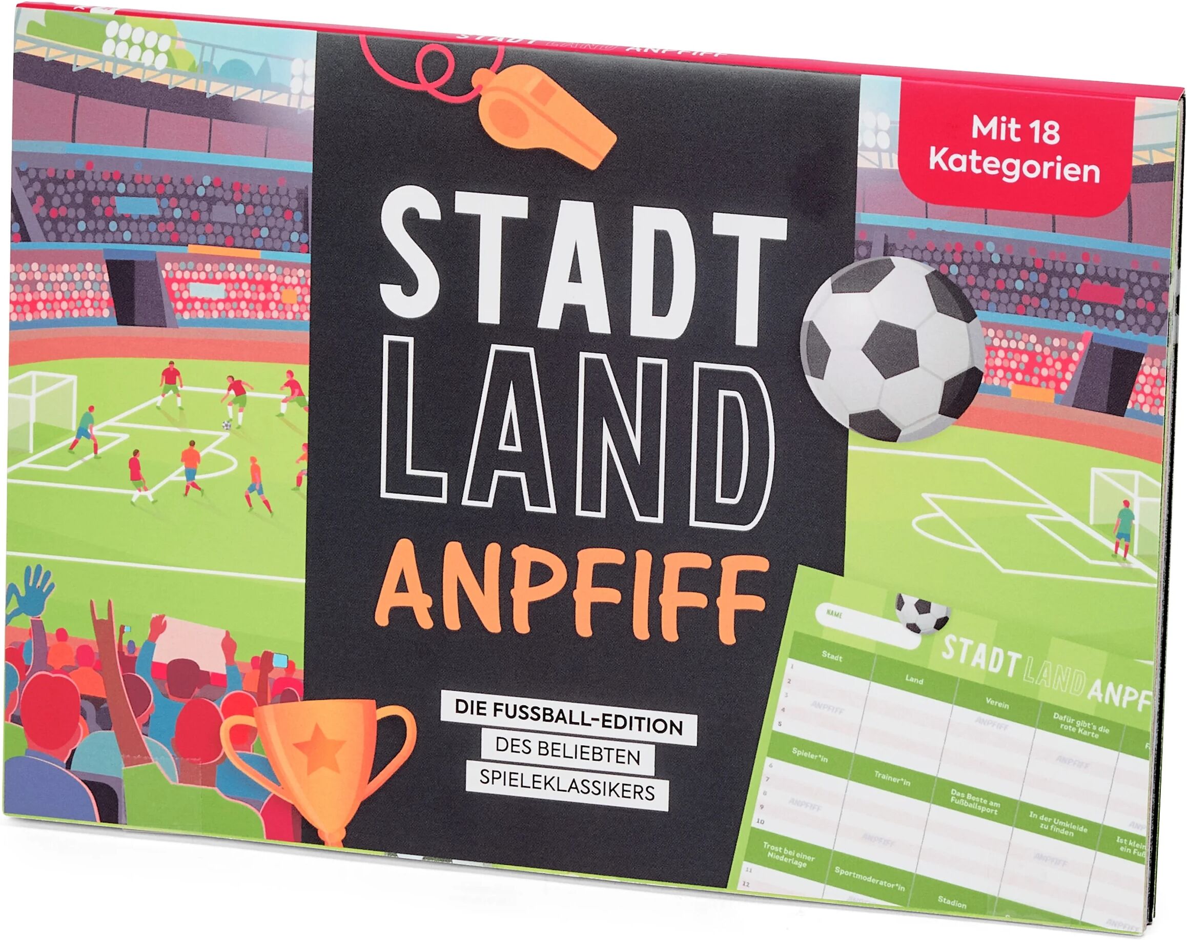 Tchibo - Spielblock »Stadt, Land, Anpfiff«