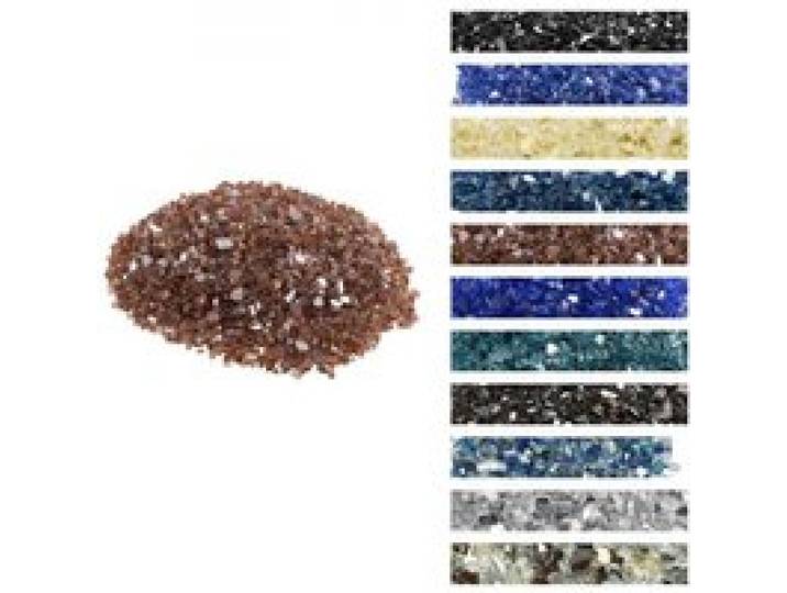 VEVOR Feuerglas, 4,5 kg hochtemperaturbeständige Glassteine, 6,35 mm reflektierende Feuerstellen-Glasperlen, Feuerstelle Glasfelsen, Kaminglas, Feuerkristall, Feuerperlen, Kupferfarbe