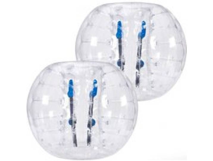 VEVOR Bulle Gonflable Transparente de 1,2 m 2PCs pour Adolescents et Adultes Balle Pare Chocs à Bulles en PVC pour Hamster Humain 0,8 mm d'Épaisseur pour Jeux d'Équipe en Plein Air Jouets Pare-chocs