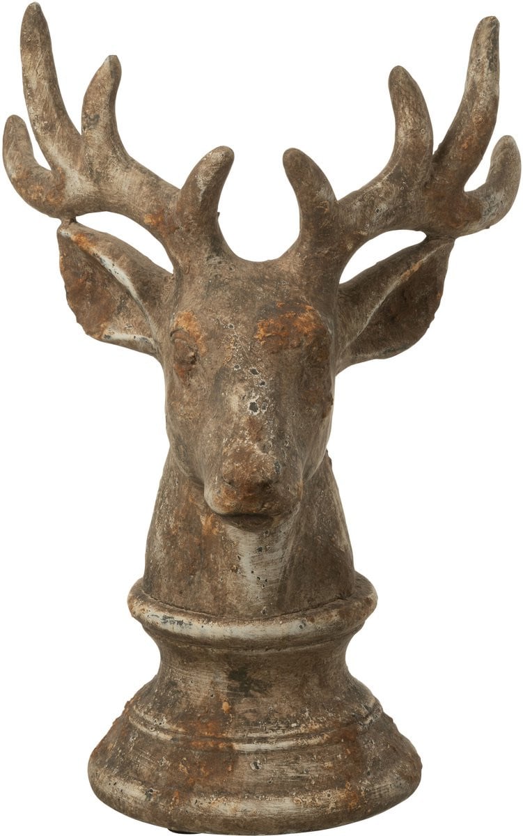 J-Line Decoratie Hert - Taupe - Polyresin - Large