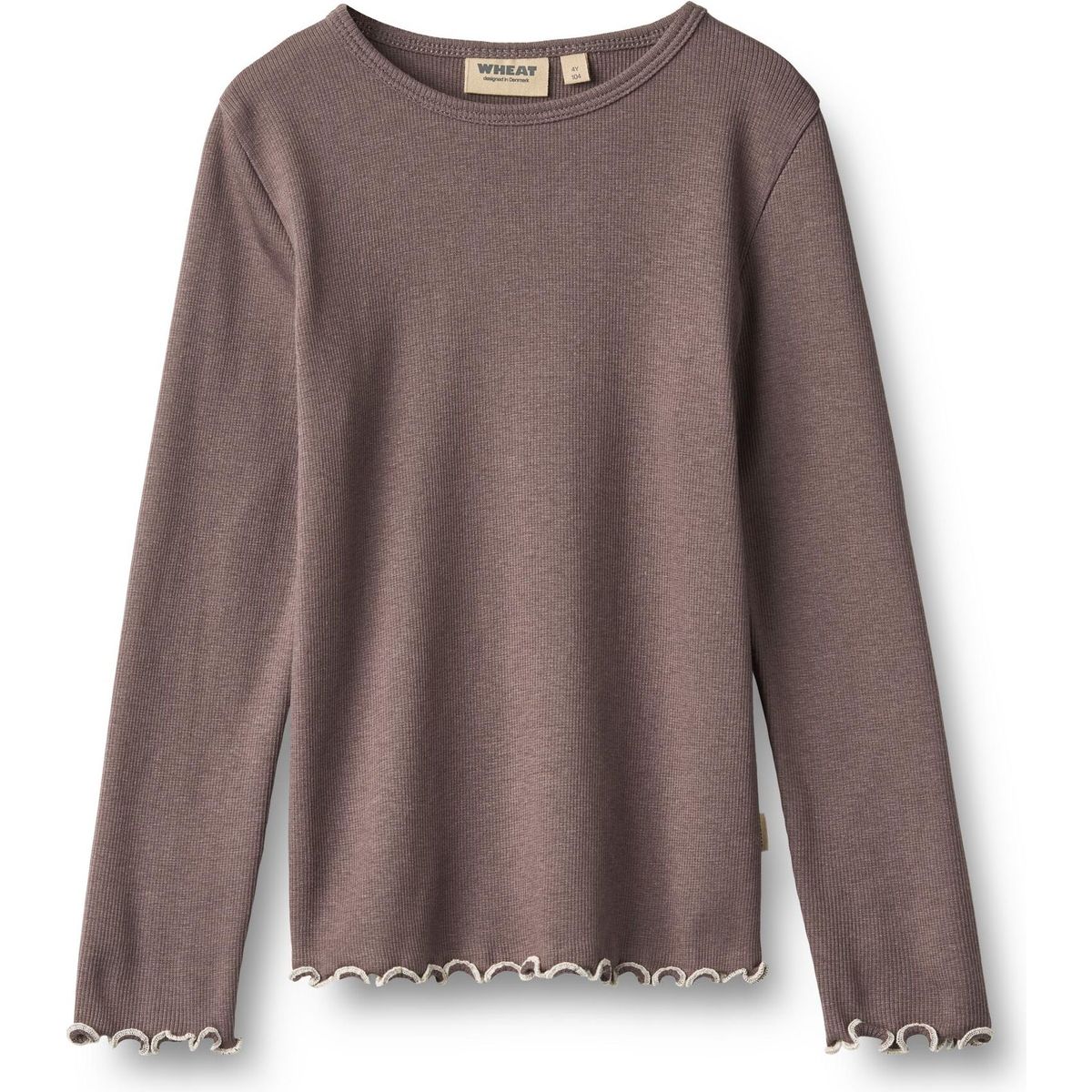 Wheat T-shirt Long Sleeve Elsie plum truffle (9623) 116 0192-007-9623-116/6y