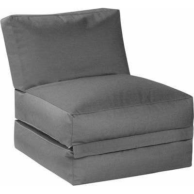 Sitzsack SITTING POINT "Sitzsack und Sitzliege Twist OUTSIDE", grau (anthrazit), Sitzsäcke, Sitzsack, outdoorfähig