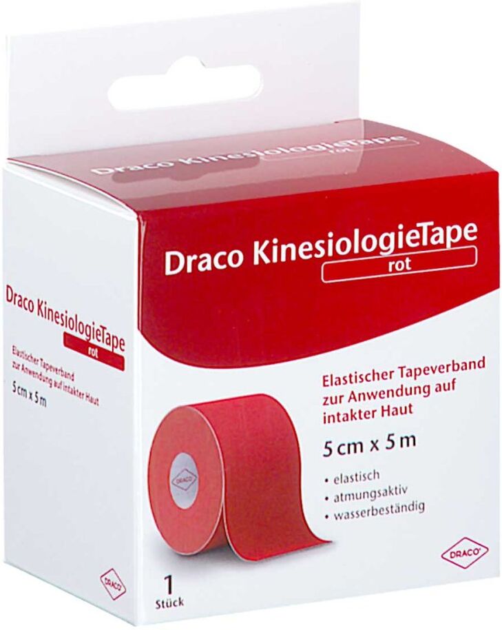 Draco Kinesiologietape 5 Cmx5 M Rot