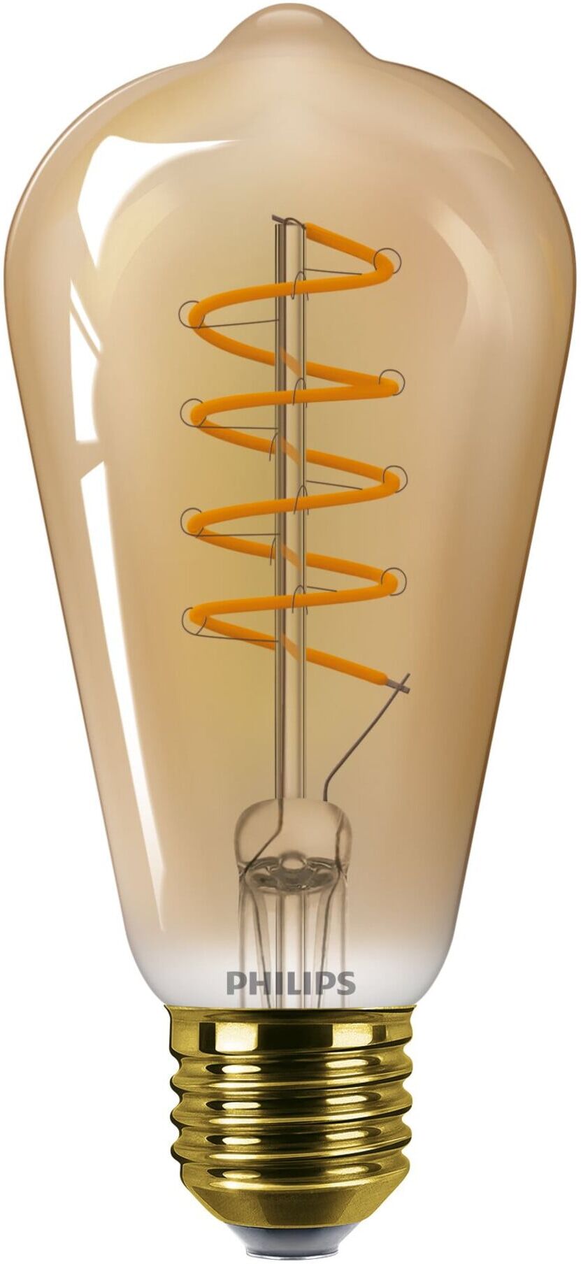 Philips LED-Lampe E27 gold Glas MAS VLE LED#31553200)