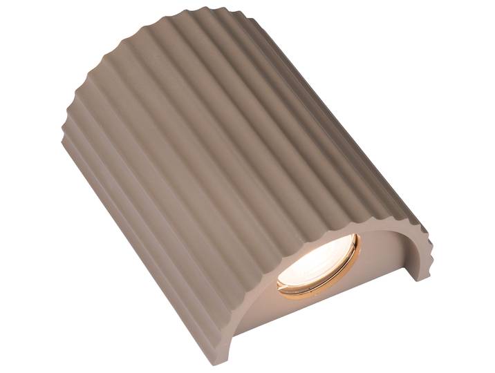 Wandlampe Enya braun Gips B 14 cm - LED - LED Energiesparlampen