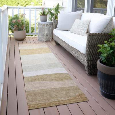 Addison Rugs Machine Washable Indoor/Outdoor Striped Meli Chantille Rug