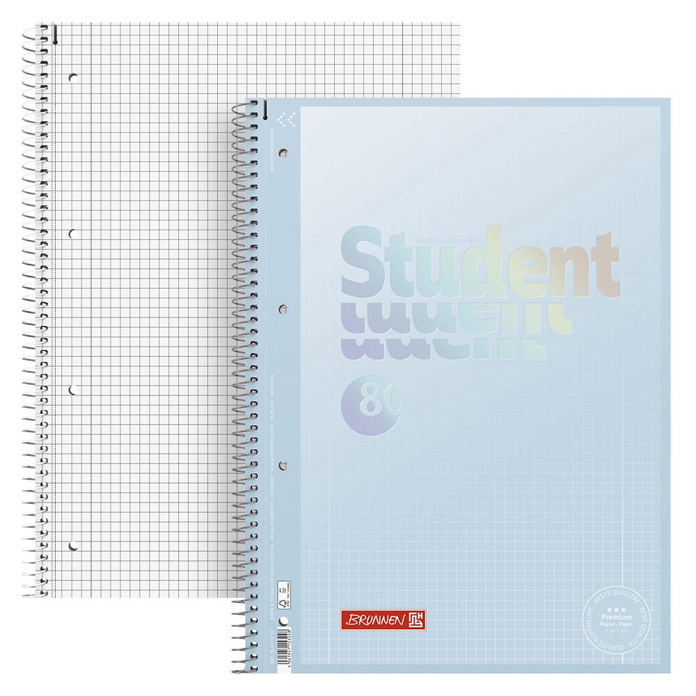 BRUNNEN Collegeblock Premium Student 28 DIN A4 kariert 10692832