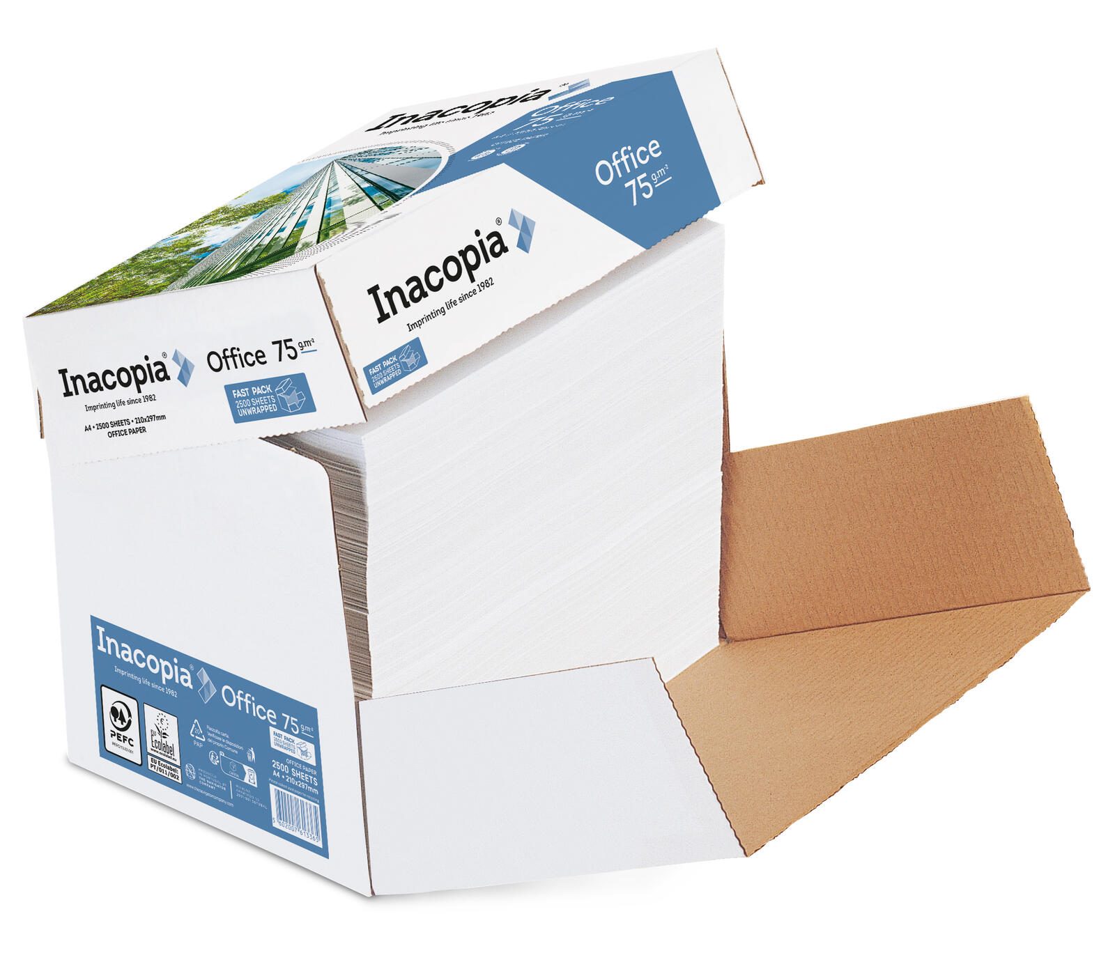 Inacopia Kopierpapier DIN A4 hochweiß 75 g/m² INC0750226