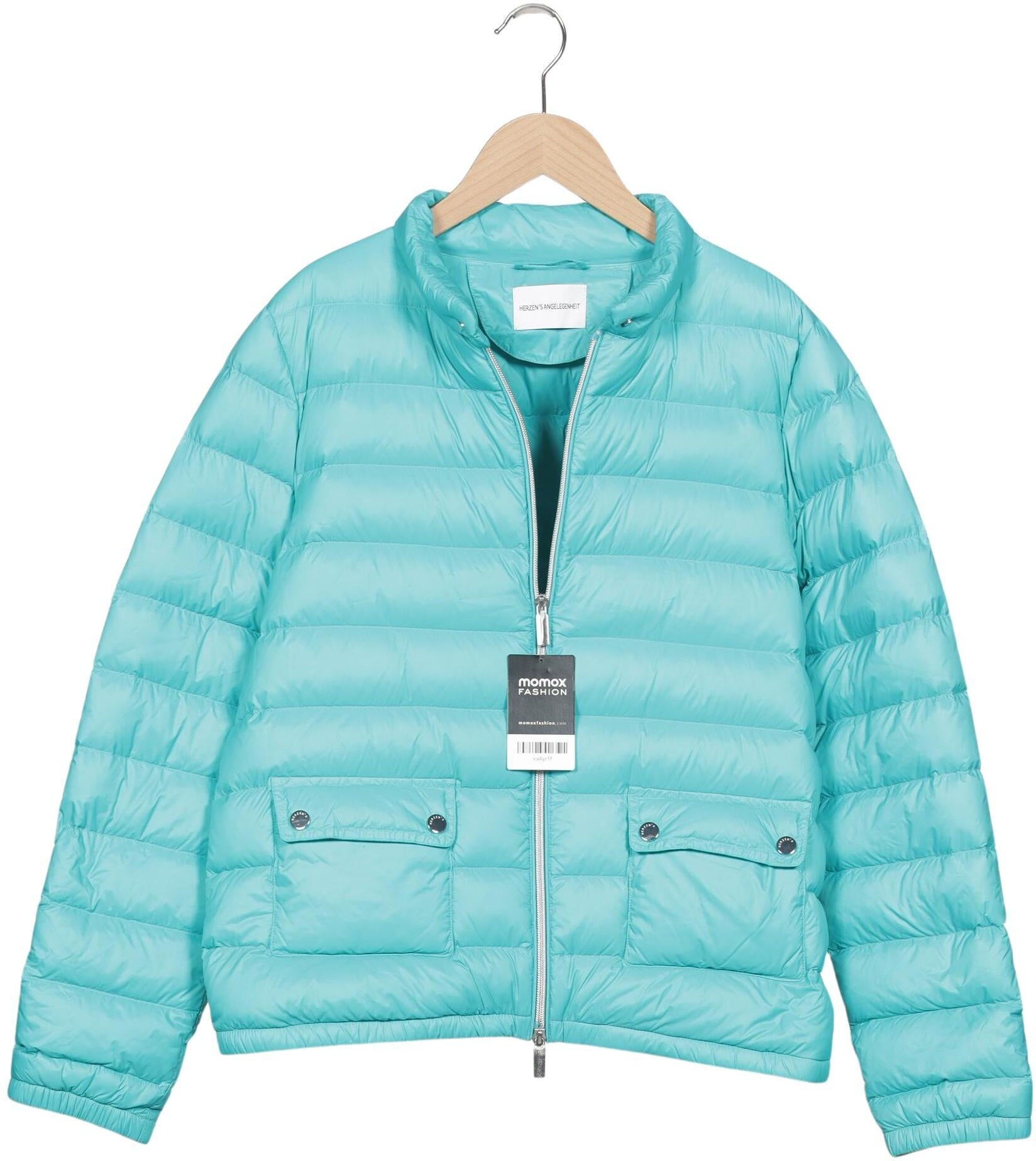 Herzensangelegenheit Damen Jacke, Türkis, Gr. EU 38, Synthetik / Daunen - Second Hand