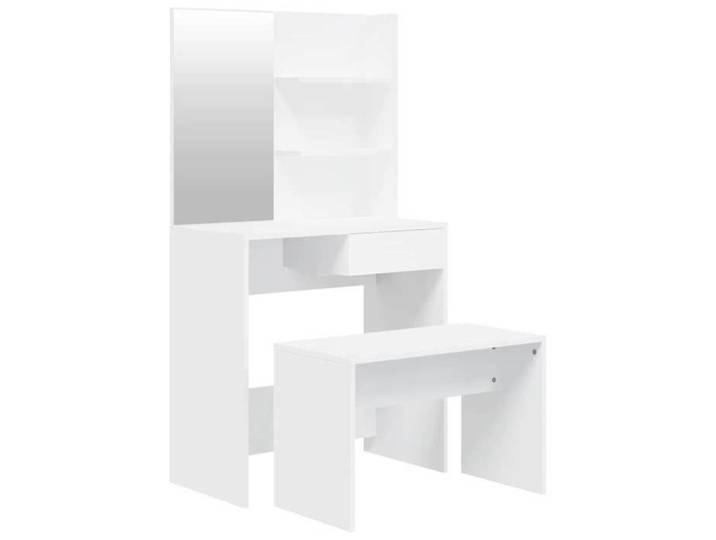 En solde  Table de Beauté moderne Ensemble Coiffeuse pour femmes Blanc 74 5x40x141 cm A68