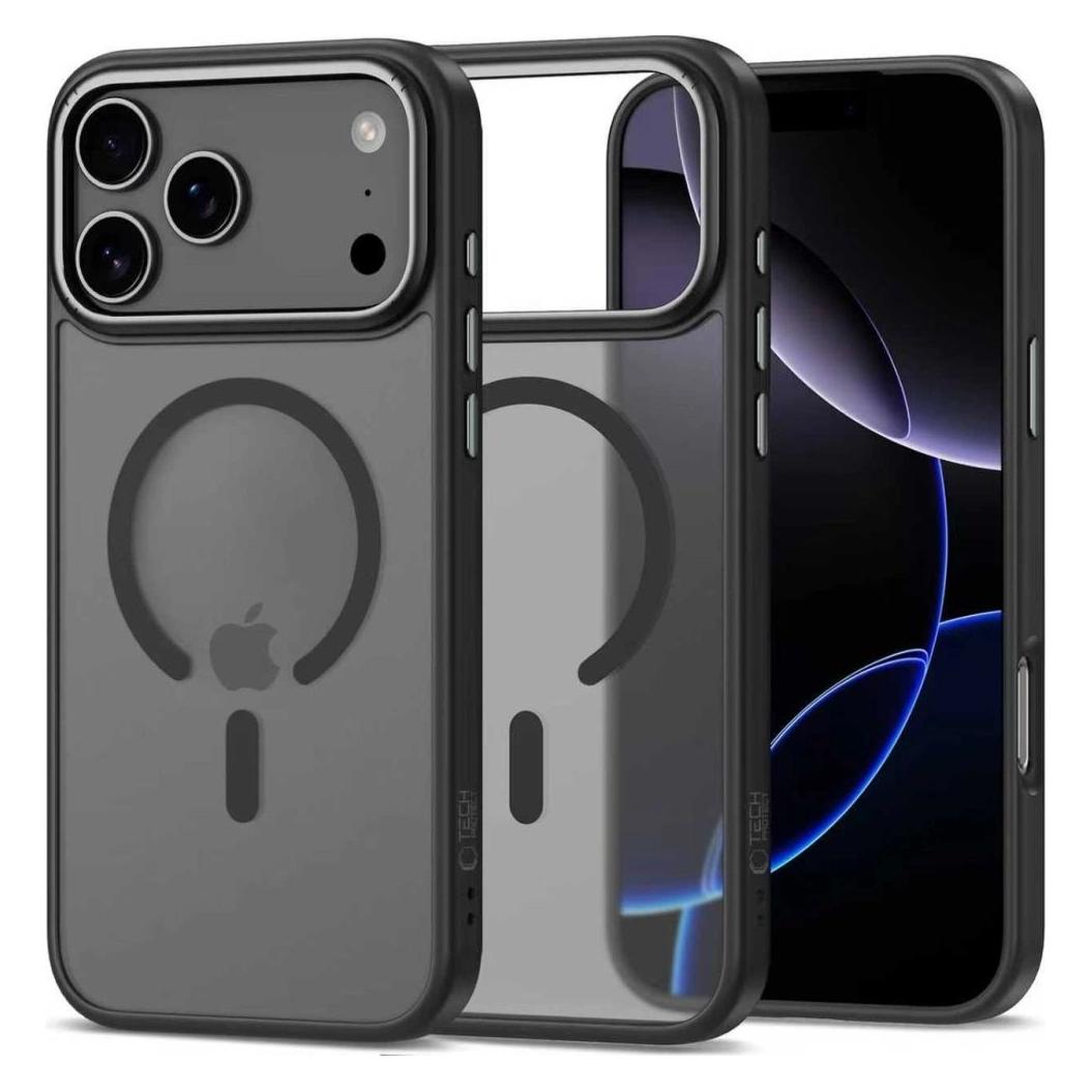 4Kom Tech-Protect MagEdge MagSafe Case für iPhone 17 Pro - Mattschwarz (Apple iPhone 17 Pro) (199700)