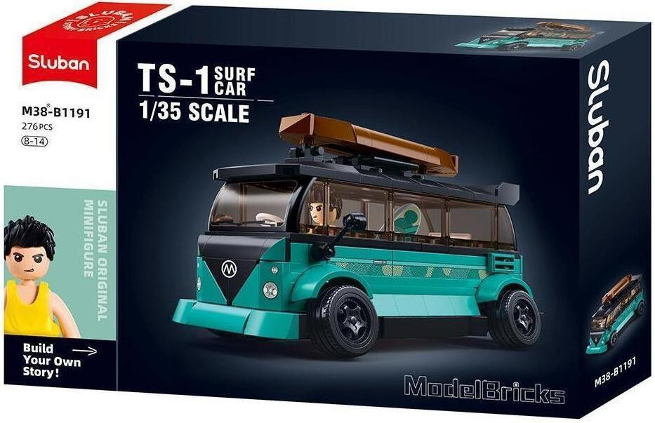 Sluban Vrijetijdsbus Surfing M38-B1191 met 276 onderdelen