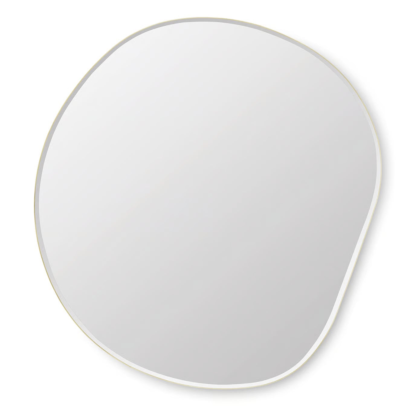 Ferm Living Pond spiegel extra large messing