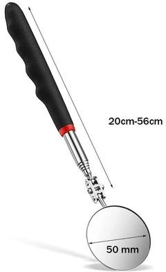 Uplifted Finds 360 Inspection Mirror LED Light Telescoping Tool 50 Mm 56 Cm