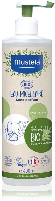 Mustela BIO Mizellenwasser für Kinder ab der Geburt 400 ml