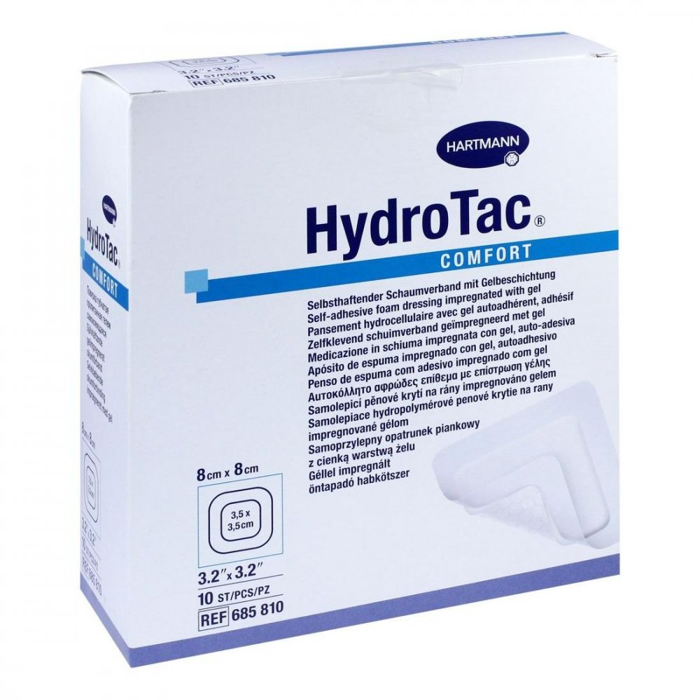 PAUL HARTMANN AG Hydrotac comfort Schaumverband 8x8 cm steril 03452636