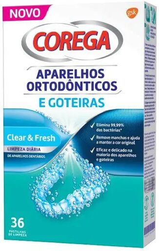 Corega Orthodontic Drippers Cleaning Tablets x36 Units