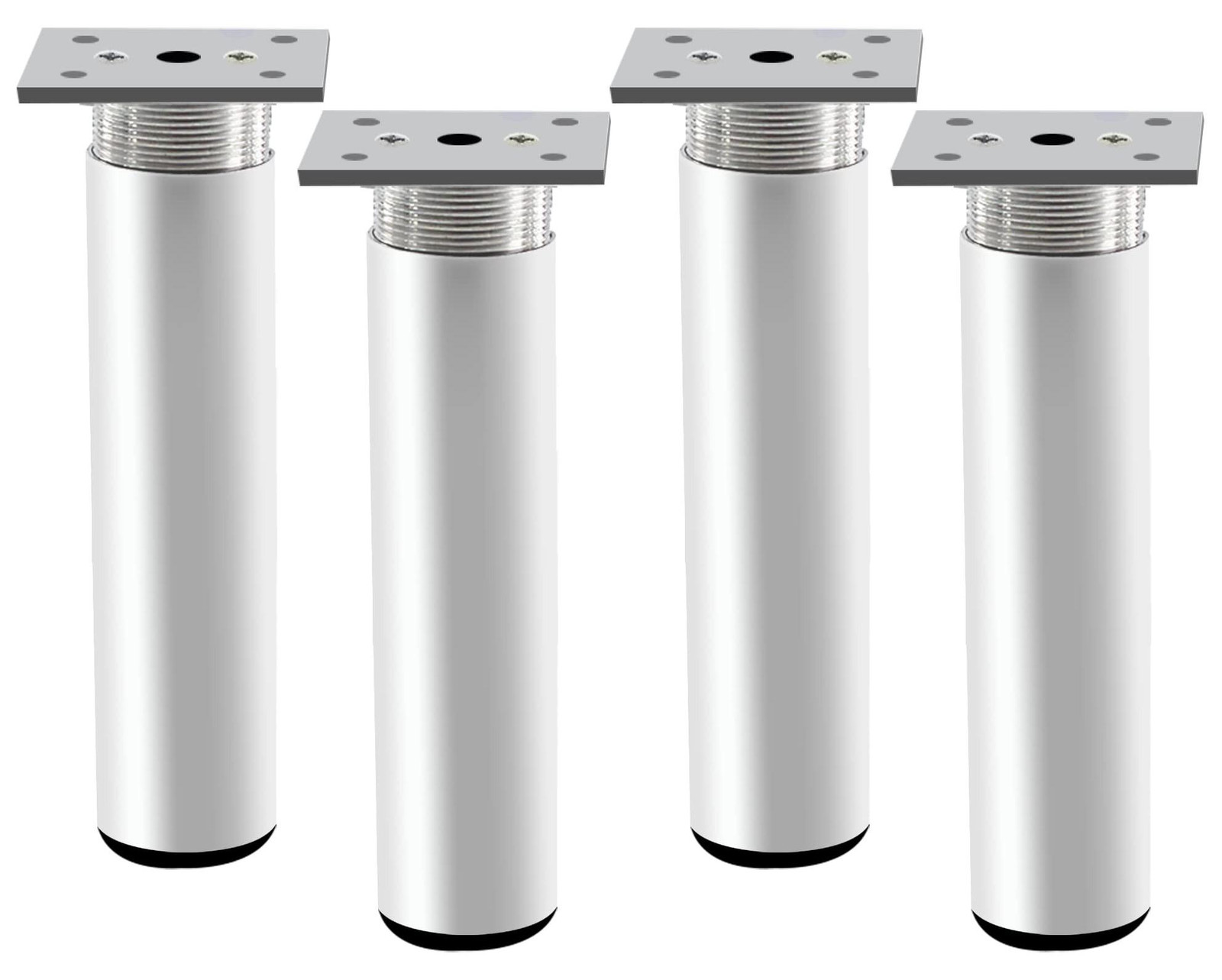 Set van 4 verstelbare aluminium meubelpoten