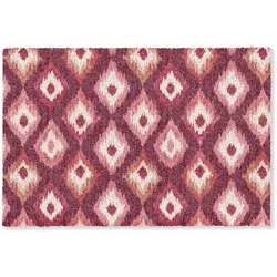 FUSSMATTE Diamantformen - Rosa - Muster - Textur Flurteppich 180x120 cm
