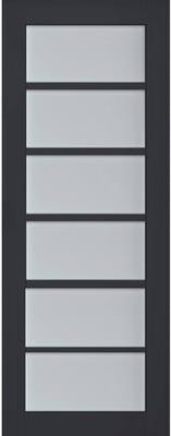SARTODOORS Veregio 7602 Antracite Wood Door Slab with Frosted Glass
