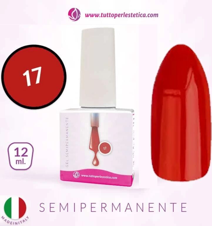 Tuttoperlestetica Semipermanente colore N 17 da 12 ML Hema e TPO Free