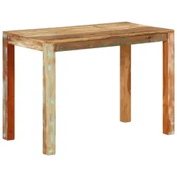 vidaXL Esstisch 110x55x76 cm Altholz Massiv