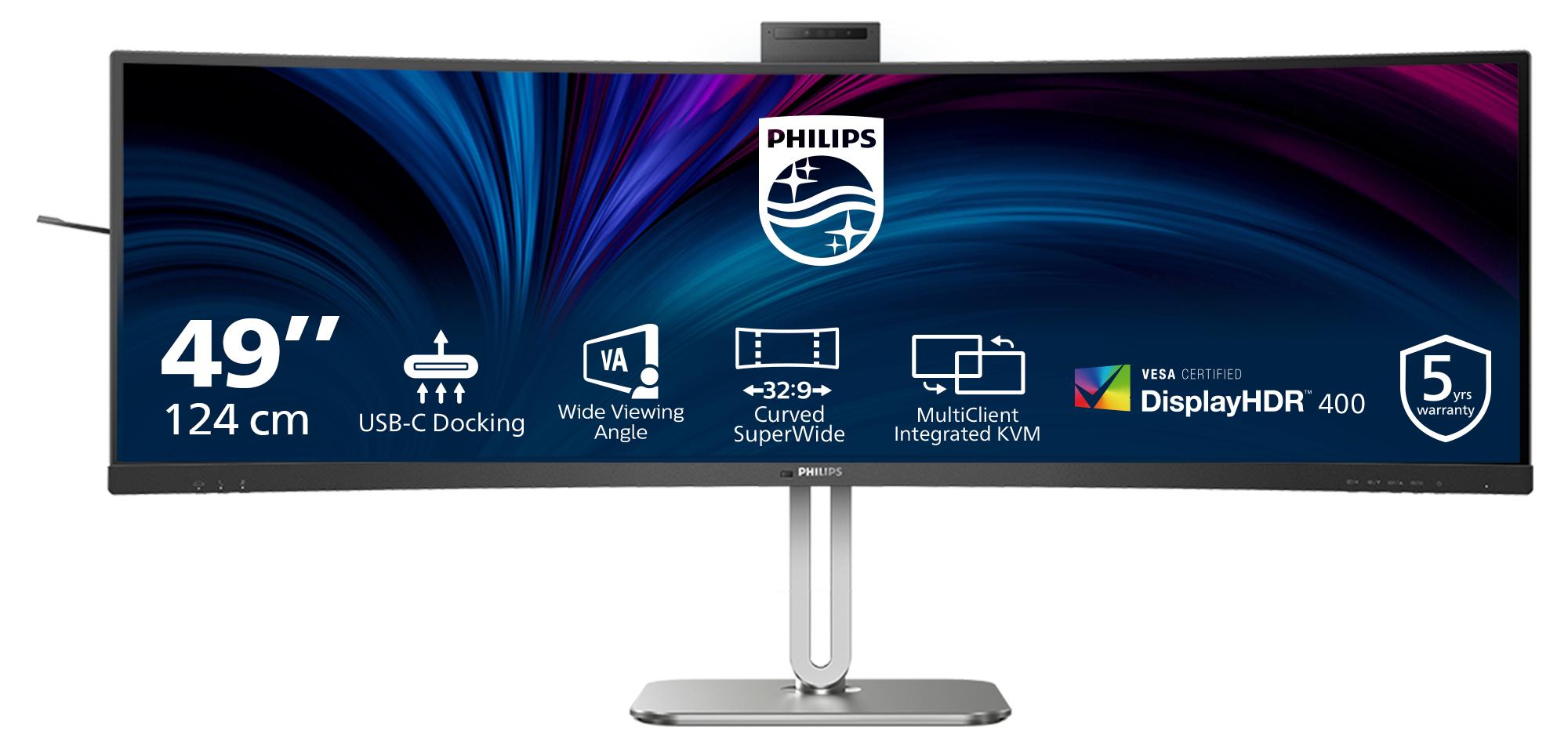 Philips 49B2U5900CH - 5000 Series - LED-Monitor - gebogen - USB - 124.5 cm (49") (48.8" sichtbar)