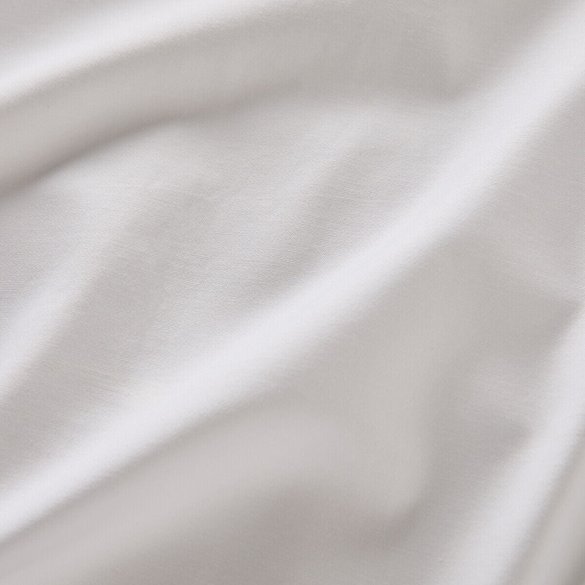 LA REDOUTE INTERIEURS Drap plat uni en satin de coton, 153 fils, OPALE