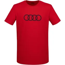 Audi T-Shirt Ringe Herren rot Größe S 3202501102 - S