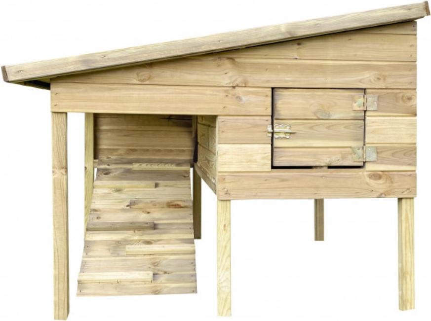 Hühnerstall aus Holz imprägniert 120x116x104