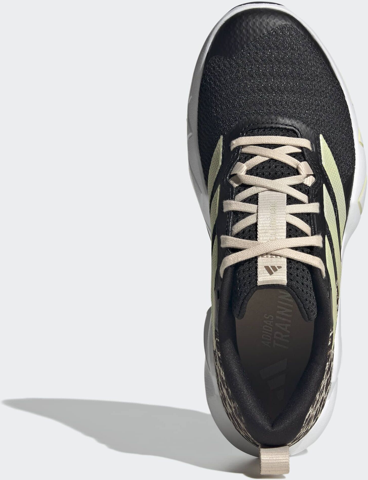 Trainingsschuh ADIDAS PERFORMANCE "RAPIDMOVE GO", Damen, Gr. 37, schwarz (core schwarz, ice gold metallic, crystal linen), Textil, Schuhe Trainingsschuh, ideal für Gym und Fitnessstudio core schwarz, ice gold metallic, crystal linen 37