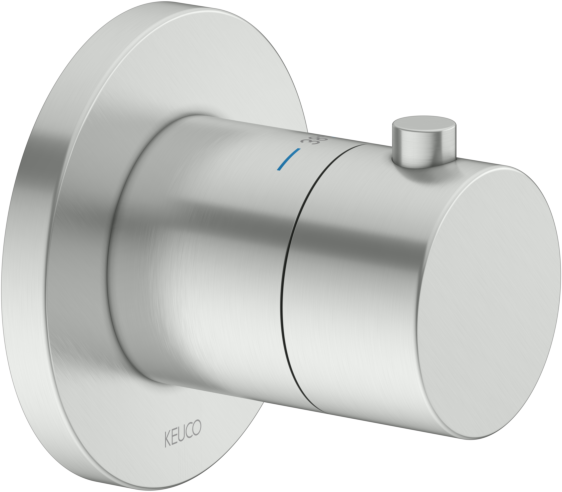 Keuco IXMO Brausethermostat 59553070001 Unterputz Montage, rund, Edelstahl-finish