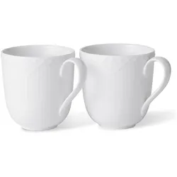 Royal Copenhagen, Tasse, hvid Halvblonde krus hvid 37 cl