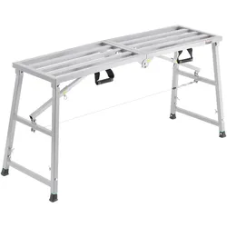 VEVOR Arbeitsplattform 700-1150 mm, zusammenklappbare Trittleiter aus legiertem Stahl, tragbare Arbeitsbühne, Tragkraft 360 kg, Trittbank Hocker zum Malen von Trockenbauwänden, Reinigen, Waschen