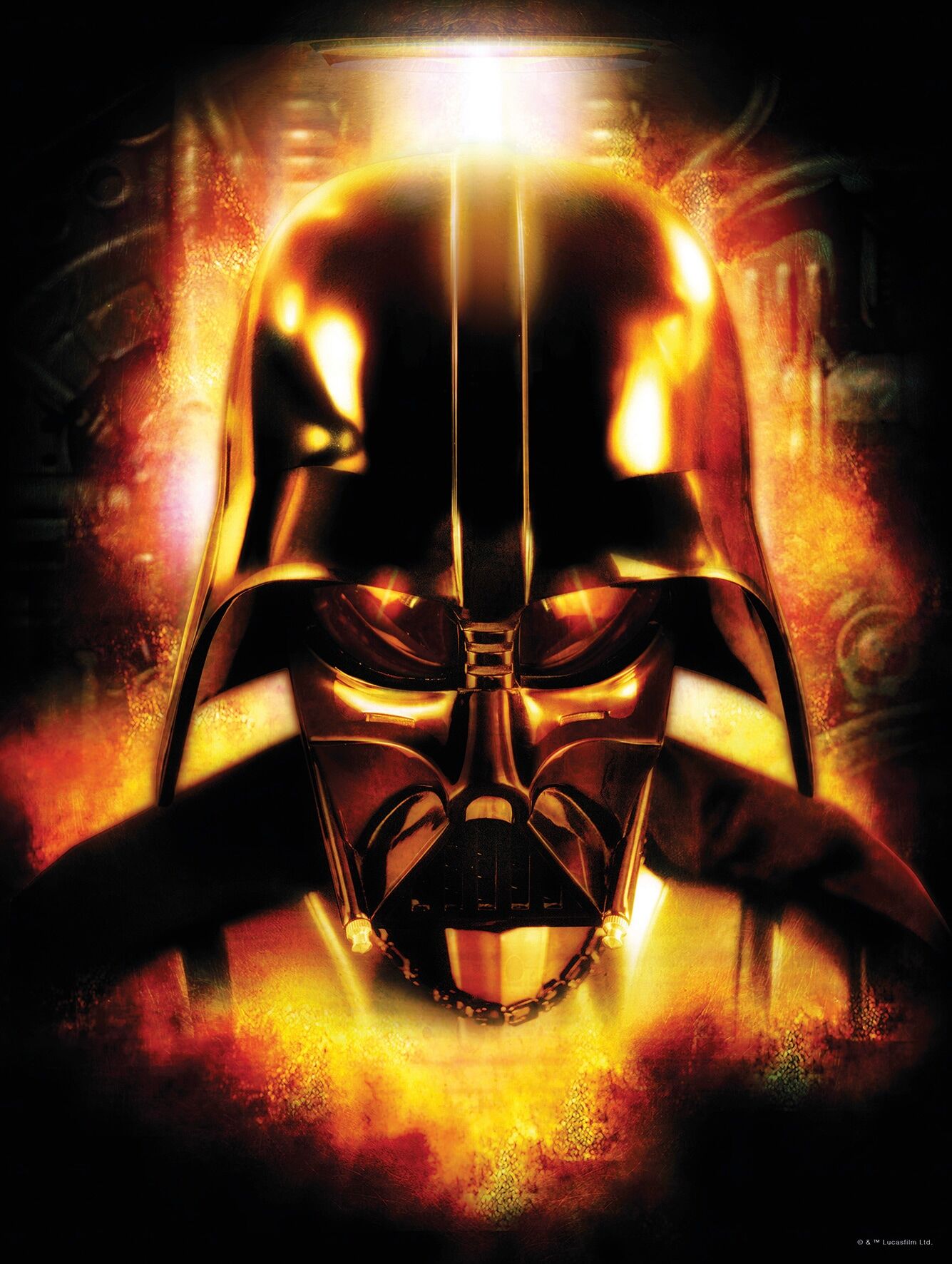 Bild KOMAR "Star Wars Classic Vader Head", bunt (farbe bild(er): bunt), B:30cm H:40cm, Holz, Papier, Bilder, Bild, Wandbild zur Dekoration im Kinderzimmer - ohne Rahmen farbe bild(er): bunt B/H/T: 30cm x 40cm, Star Wars, 1 Stk.
